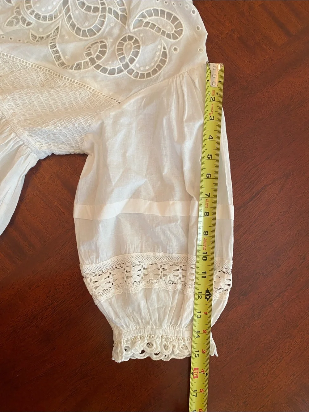 Anthropologie Forever That Girl White Eyelet Babydoll Top Let Me Be Size XS